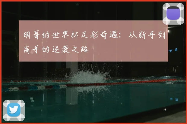 明哥的世界杯足彩奇遇：从新手到高手的逆袭之路